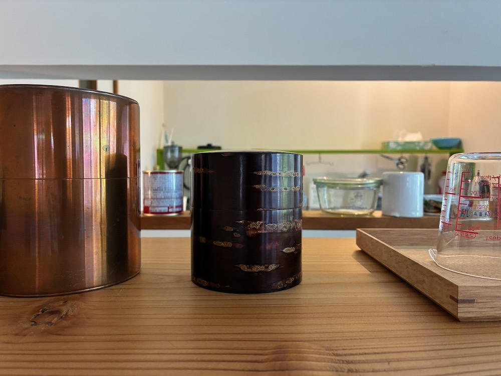 樺細工の茶筒